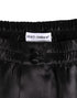 Dolce & Gabbana Black Silk Satin Elastic Men Boxer Short Swimwear